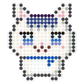 青のスカーフねこ(推しアニマル)