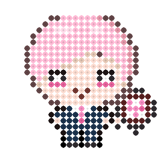 ピンク髪のスーツ男子(まめちび)
