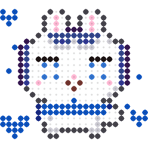 青のアイドルうさぎ(推しアニマル)