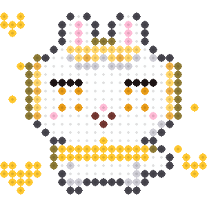 黄のアイドルうさぎ(推しアニマル)