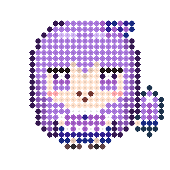 ペンライトをもって（まめちび）