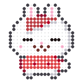 赤担のうさぎ(パーカー)