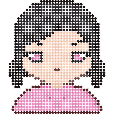 ピンクのパーカー男子(ちびキャラ)