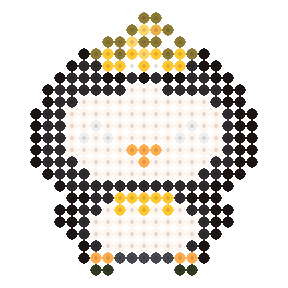 黄担のペンギン(ちょうネクタイ)