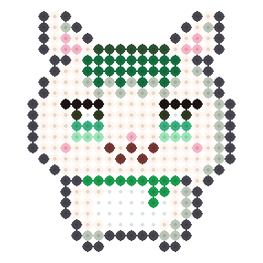 緑のスカーフねこ(推しアニマル)