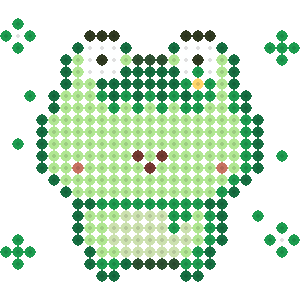 緑担のかえる(スカーフ)