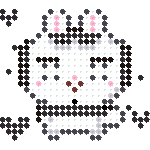 黒のアイドルうさぎ(推しアニマル)