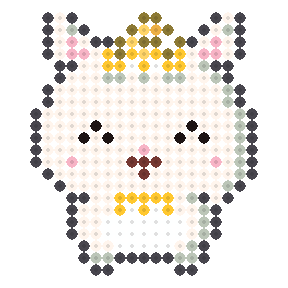 黄担のねこ（ちょうネクタイ）