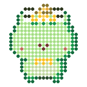 黄担のかえる(ちょうネクタイ)