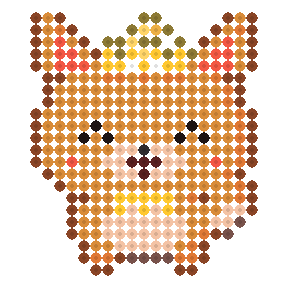 黄担のきつね(ちょうネクタイ)